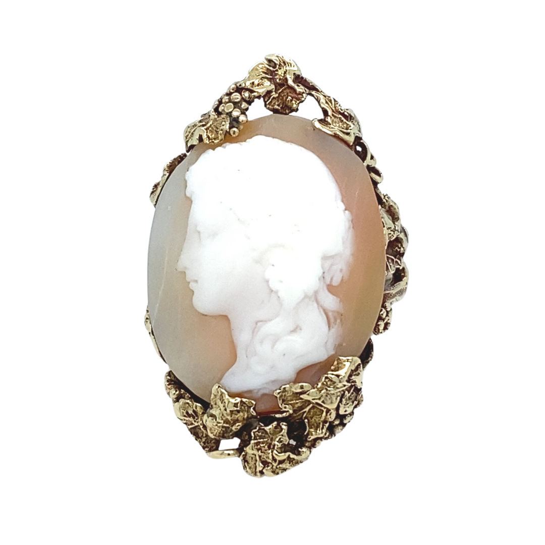 Real on sale cameo ring